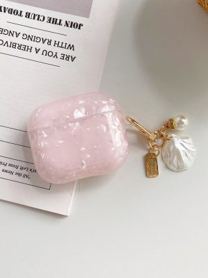 ốp AirPods hồng ngọc trai