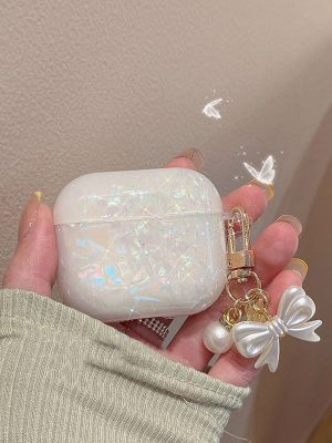 ốp AirPods hồng ngọc trai