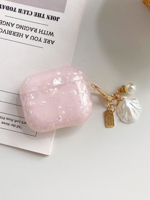 ốp AirPods hồng ngọc trai