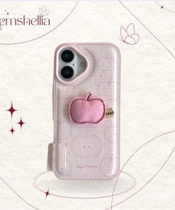 Ốp Điện Thoại Quả Táo Màu Hồng GEMSHELLIA – Ngọt Ngào Và Dễ Thương 2026